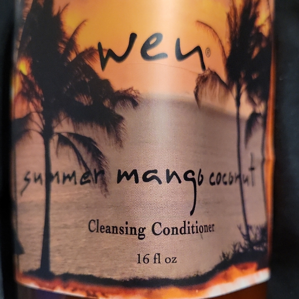 WEN Summer Mango Coconut Cleansing Conditioner with Pump 16 fl oz - Picture 2 of 3